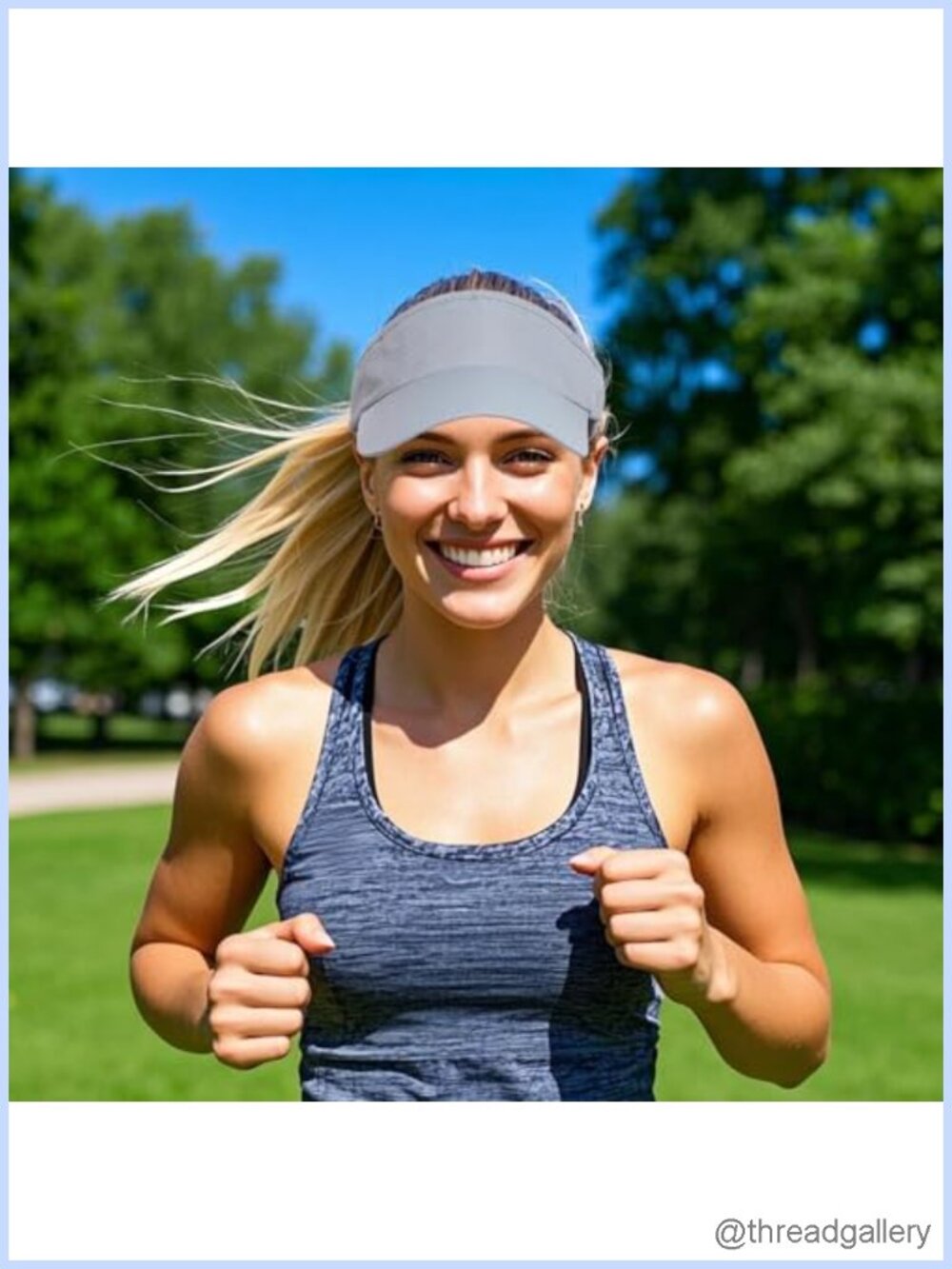 3 Pack UV Protection Sun Visor Hats Golf Caps Breathable Mesh Summer - Picture 4 of 6